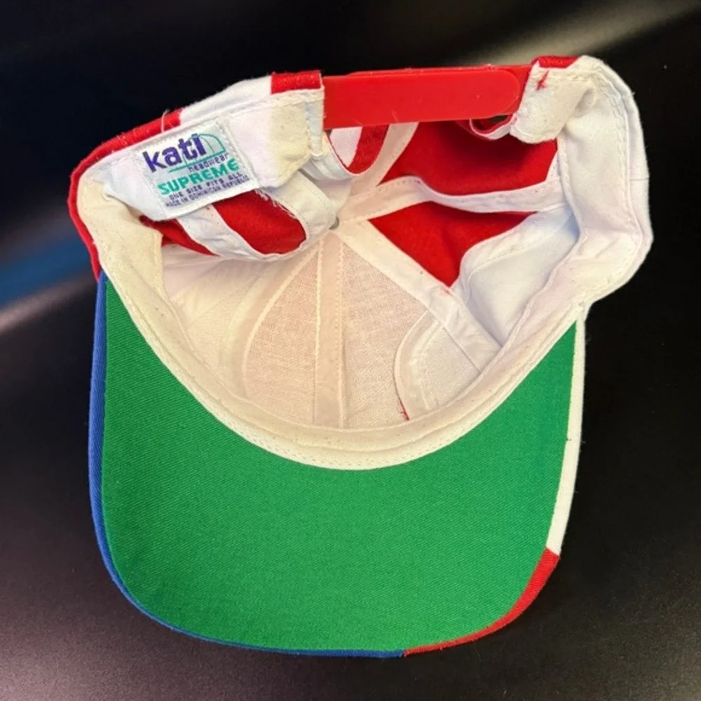 Kati Supreme USA Stars and Stripes Red White Blue Cotton Snapback‎ Hat Mens OSFA